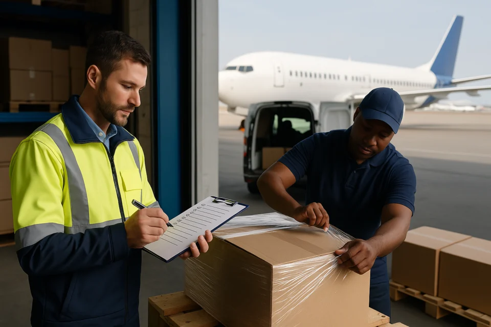 Checklist essencial para trocar de transportadora no transporte aéreo de cargas urgentes - apoio visual