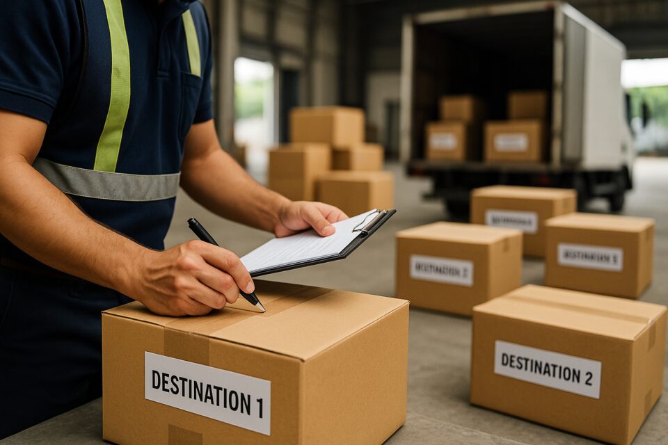 Como otimizar a distribuição de mercadorias para múltiplos destinos na operação B2B? - apoio visual
